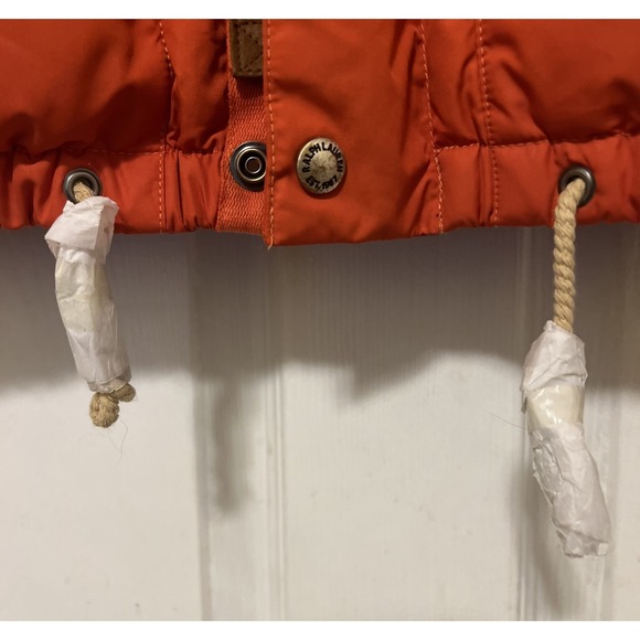 Polo Ralph Lauren Down Blend Puffer Vest Orange Men's XL Hooded, Detachable - Picture 3 of 16
